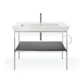 Produktbild: Duravit Waschtisch-Konsole White Tulip 98,4x45cm, Me, bo, HTH re, steingrau hgl