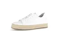 Produktbild: Gabor Damen Low-Top Sneaker, Frauen Halbschuhe,Best Fitting,Freizeitschuhe,Turnschuhe,Laufschuhe,schnürschuhe,Weiss(Opt.Jute-Se),38 EU / 5 UK