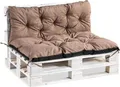Produktbild: Palettenauflage Palettenkissen Kissen Palettensofa Euro Paletten Polster MH-TMPA Hellbraun