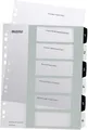 Produktbild: LEITZ Kunststoff-Register WOW Zahlen A4 Überbreite 1-6