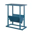 Produktbild: Novogratz Regal Beistelltisch Blau, 49 x 28 x 59 cm, moderner Beistelltisch mit Ablagefach und Metallgestell, für Wohnzimmer, Schlafzimmer und Home Office