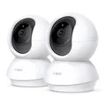 Produktbild: Tapo TP-Link C200P2 360° Überwachungskamera für den Innenbereich, 1080P, Nachtsicht, Bewegungserkennung, Zwei-Wege-Audio, kompatibel mit Alexa&Google Assistant, für Babys/Haustiere, 2 stück C200