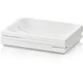 Produktbild: Seifenschale Posidon Polyresin weiß 11,5x8,5x3,0cm