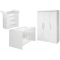 Produktbild: Roba Babyzimmer-Set, Weiß, Holzwerkstoff, 76x80x142 cm, Babymöbel, Babyzimmer-Sets