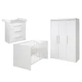 Produktbild: Roba Zimmerset Maren 3-teilig Kinderbett 70x140cm Wickelkommode & Schrank TOP