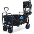 Produktbild: Wiltec - Faltbarer Bollerwagen mit breiten Rädern, Faltbollerwagen Offroad geeignet, Strandbollerwagen mit Handgriff, stabiler Klappbollerwagen