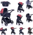 Produktbild: Lorelli Kombikinderwagen 2 in 1 Adria Alu-Rahmen Sitzeinheit umbaubar Fußsack rot