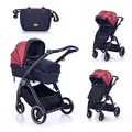 Produktbild: Lorelli Kombikinderwagen, Rot, Metall, 60x120x82 cm, unisex, Baby on Tour, Kinderwagen, Kombikinderwagen