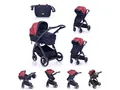 Produktbild: Lorelli Kombi-Kinderwagen Kombikinderwagen Adria, Alu-Rahmen Sitzeinheit umbaubar Fußsack