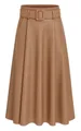 Produktbild: Mississhop Lederimitatrock Damen A-Linien Rock mit Gürtel – Kunstleder M.401