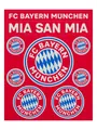 Produktbild: FC Bayern München Aufkleberkarte Sticker 2er Set offizielles Lizenzprodukt