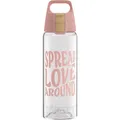 Produktbild: Sigg - Tritan Trinkflasche - Total Color ONE Spread Love - Für Kohlensäurehaltige Getränke Geeignet - Spülmaschinenfest - Auslaufsicher - Leicht - BPA-frei - Transparent - 1L