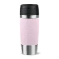Produktbild: Emsa N20206 Travel Mug Classic Isolierbecher 0,36 Liter | neuer Komfort-Schraubverschluss | Edelstahl | 4h heiß und 8h kalt | 100% dicht | spülmaschinenfest | 360°-Trinköffnung | Pastellrosa
