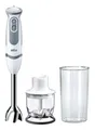 Produktbild: Braun MQ5220WH MultiQuick 5V Stabmixer 1000 W 21 Stufen (Grau, Edelstahl, Weiß)