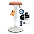 Produktbild: Ergotopia® Dykó ergonomischer Bürohocker - ergonomischer Sitzhocker mit Schwingeffekt - Sitzhöhe höhenverstellbar 56-83 cm - 360° drehbarer Hocker mit dynamischem Standfuß
