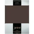 Produktbild: Janine Jersey Elastic Spannbetttuch 90x190 cm - 100x220 cm | dunkelbraun - braun