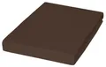Produktbild: Janine Jersey Spannbettlaken Spannbetttuch Baumwolle braun 100 x 200 cm