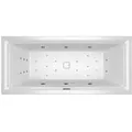 Produktbild: RIHO Stiell Square Rechteck-Badewanne, mit Riho Fall, Version rechts, mit Joy-System, Einbau, mit Ab- und Überlaufgarnitur, 2-Sitzer, weiß, B099054005, Ausführung: 180x80x50cm, ohne Kopfkissen/Licht
