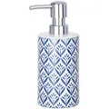 Produktbild: Wenko Seifenspender Lorca, 23205100, stehend, Keramik, weiß/blau, 360ml