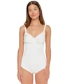 Produktbild: Susa Body mit Bügel I Catania 6552 I Größen A-E I Figurformender Body für Damen aus atmungsaktivem Spacer Material I Formt Taille, Bauch & Po I Unsichtbar unter Kleidung