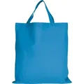 Produktbild: 5er | 15er | 50er Pack Baumwolltasche - 28 Farben | mit zwei kurzen Henkeln | 38x42cm | Jutebeutel | Einkaufstasche | unbedruckt, hellblau