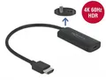 Produktbild: Delock 63251 HDMI / USB-C Adapter [1x HDMI-Stecker - 1x USB-C Buchse] Schwarz