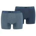 Produktbild: Head Boxer Basic (2-St) mit umlaufendem Markenschriftzug am Bund blau S