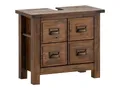 Produktbild: Woodkings Waschbeckenunterschrank Cancun | 70x61x35cm | Unterschrank Massivholz Pinie | Ideal für Badezimmer und Gäste-WC