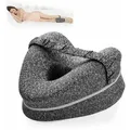 Produktbild: Beinkissen Ergonomisches Seitenschläferkissen Memory-schaum-kniekissen Mit Riemen Für Seitenschläfer Beinstützkissen Mit Abnehmbarem Und Waschbarem Bezug
