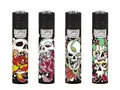 Produktbild: Clipper Feuerzeug 4er Set: (Skulls n Flowers)