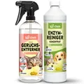 Produktbild: Geruchsentferner Set – Katzenspray + Enzymreiniger, mikrobiologisch & effektiv