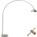 Produktbild: Bogenleuchte Arcus, Stahl, Retro-Stil, 60W Bogenlampe Nickel matt B-Ware
