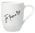 Produktbild: Villeroy & Boch Becher Statement Becher mit Henkel Je t´aime 280ml, Premium Porcelain
