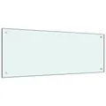 Produktbild: Küchenrückwand Weiß 100x40 cm Hartglas