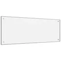 Produktbild: Küchenrückwand Weiß 100x40 cm Hartglas