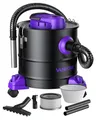 Produktbild: VANPORE Aschesauger für Kamin, 20L Aschesauger, 1200W Starke Saugleistung, Kamin Staubsauger mit Rollfuß, Für Kamin, Pelletgrill, Ofen und Feuerstelle (Purple)