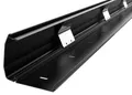 Produktbild: RICOO Kabelführung Kabelkanal Aluminium mit Klappmechanismus schwarz 110cm Z1110-B (1-St., ausklappbar Metall Kabelführung Alu Kabel Organizer flexibel kürzbar), Kabelklemme Kabelmanagement für Wand und Boden 1100 x 60 x 20mm