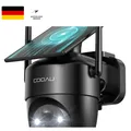 Produktbild: COOAU 2K Überwachungskamera Aussen Akku Solar-Outdoor Kamera Überwach