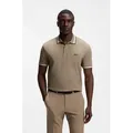 Produktbild: BOSS GREEN Poloshirt Paddy Regular Fit atmungsaktive Piqué-Webstruktur, Flachstrickkragen, gerader Schnitt braun XL (52)
