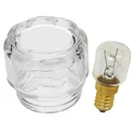 Produktbild: Bosch Ofen Lampe Linse Glas Abdeckung Neff Siemens & 25w E14 Birnen Original ESD
