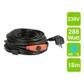 Produktbild: Frostschutz-Heizleitung 18m / 288W / 230V, Rohrbegleitheizung Heizkabel