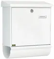 Produktbild: Burg Wächter Comfort-Set 91300 W Stahlblech-Briefkastenset, Öffnungsstopp, mit Zeitungsbox, Querformat, weiß (32670)