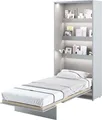Produktbild: Wandklappbett Bed Concept 90x200 Schrankbett Vertikal Wandbett Gästebett Grau