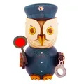 Produktbild: Kuhnert - Dekoration/Holzfigur - Mini Eule Polizist - Größe: ca. 7cm - Made in Germany