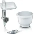 Produktbild: BOSCH Küchenmaschinen Zubehör-Set Lifestyle-Set BakingSensation MUZ5BS1, Zubehör für alle Bosch Küchenmaschinen MUM5..., mit Spritzgebäckvorsatz und Schüssel weiß