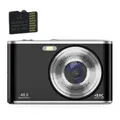 Produktbild: Digitalkamera 4K 48MP 16x Zoom Webcam mit 32GB Speicherkarte Black