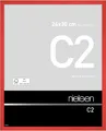 Produktbild: nielsen Bilderrahmen, 24 x 30 cm, Aluminium, Rot glanz, Rahmen zum Aufhängen im Hoch- & Querformat, Echtglas, C2
