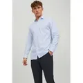 Produktbild: Jack & Jones Langarmhemd JPRBLAPARKER Slim Fit Hemd, atmungsaktiv, ideal für den Alltag Baumwolle, slim fit blau L