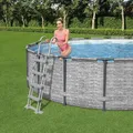 Produktbild: Flowclear Sicherheitsleiter 4-stufig 122cm Schwimmbadleiter Poolleiter Bestway