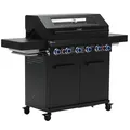 Produktbild: TAINO PLATINUM YAMARA DARK 6+2 Gasgrill Stahl 6 Brenner Sear-Burner Backburner